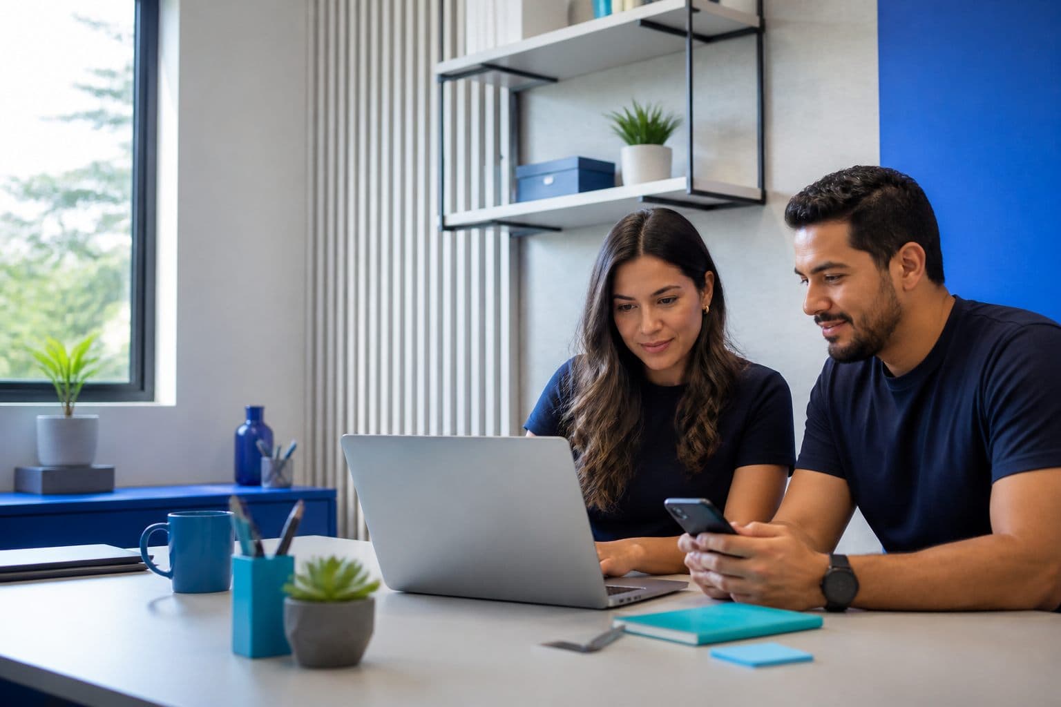 Equipe organizando processos e atendimento
